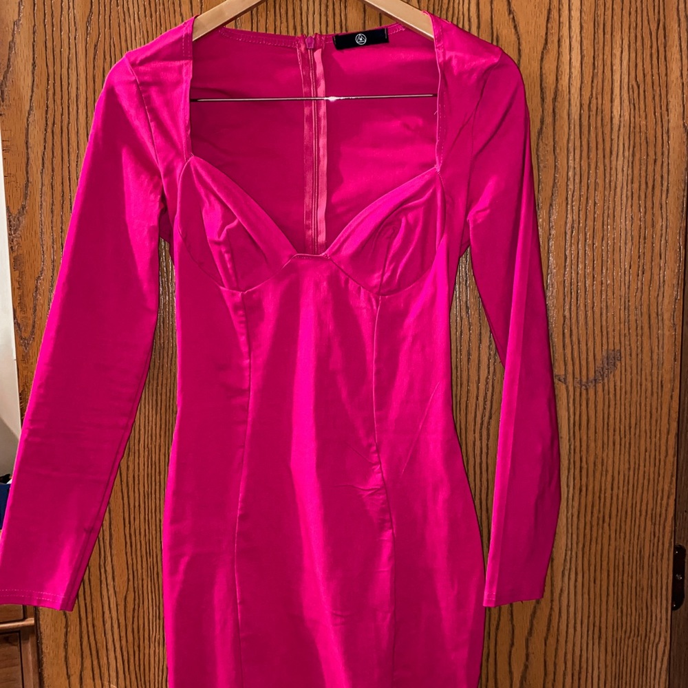 Hot pink party dress
